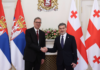 ალექსანდარ ვუჩიჩი მიხეილ ყაველაშვილს: სერბეთის რესპუბლიკა და საქართველო არიან მეტი ვიდრე ორი ქვეყანა, რომლებსაც ჩამოყალიბებული აქვთ კარგი ორმხრივი ურთიერთობა – ჩვენ ვიზიარებთ საერთო ღირებულებებს, გვაქვს საერთო ისტორია, რომელიც ურთიერთგადაჯაჭვულია, განმტკიცებულია მართლმადიდებლობით, რამაც გაუძლო დროის მკაცრ გამოცდას